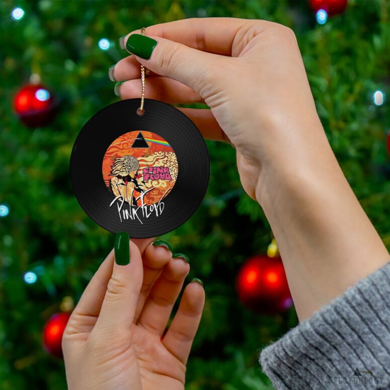 Early Tracks 1967 Pink Floyd Vinyl Disk Ceramic Ornament