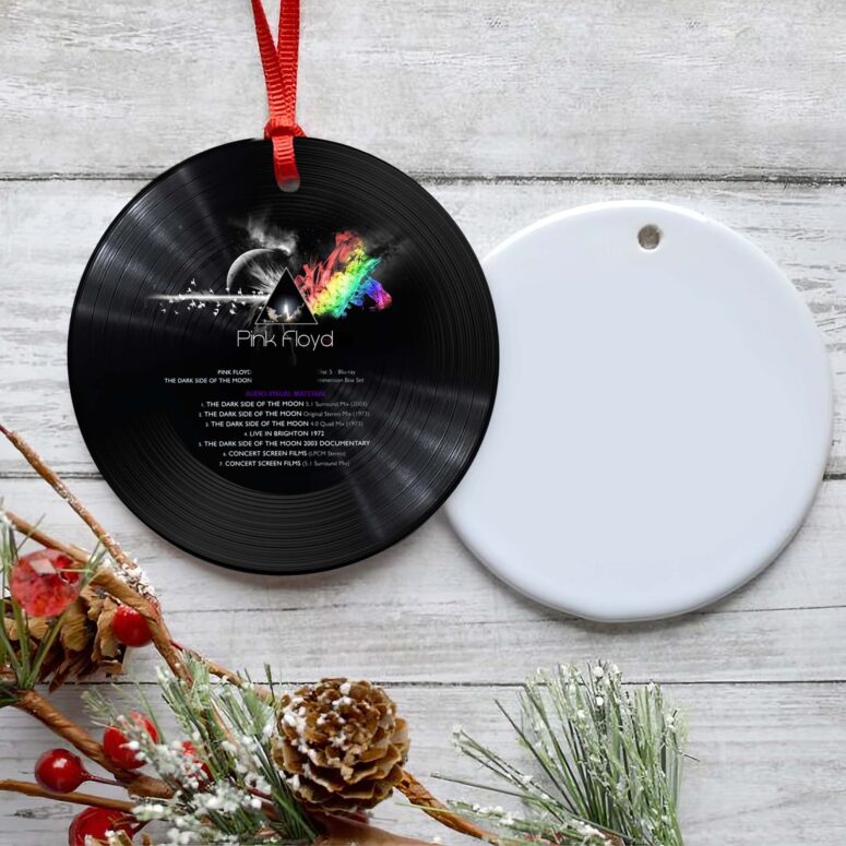 Dark Side of The Moon Immersion Box Set Pink Floyd Vinyl Disk Ceramic Ornament Dark Side of The Moon Immersion Box Set Pink Floyd Vinyl Disk Ceramic Ornament