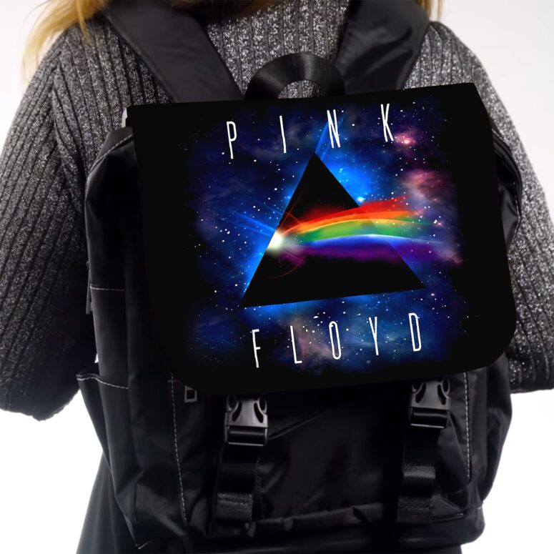 Cosmic Dark Side Of The Moon  Pink Floyd Black Shoulder Backpack