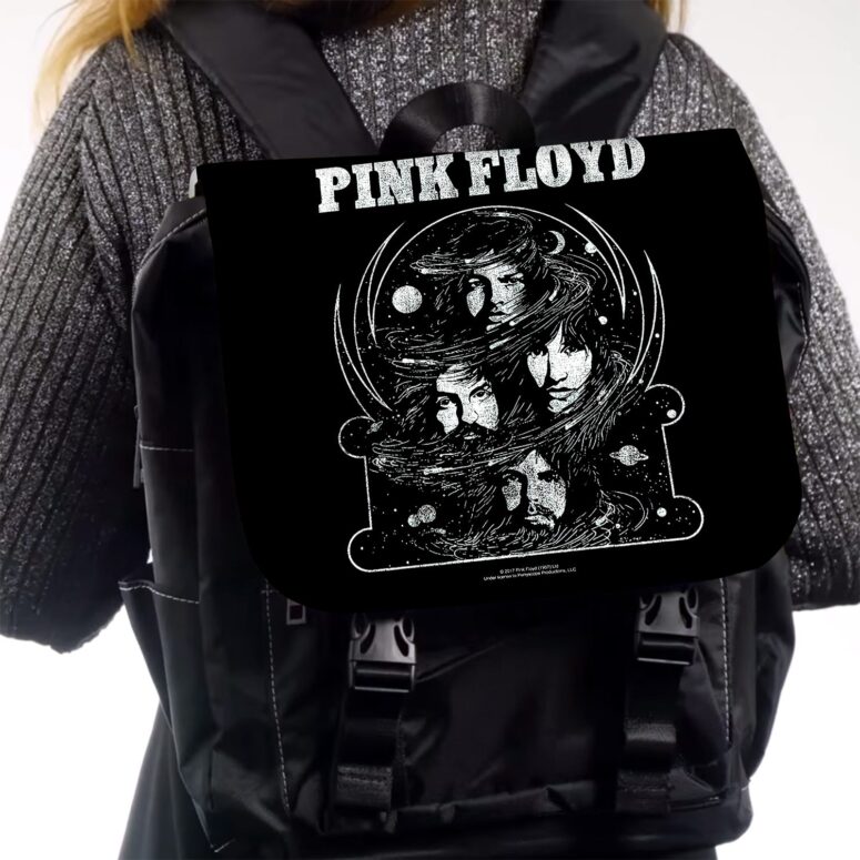 Cosmic Faces  Pink Floyd Black Shoulder Backpack