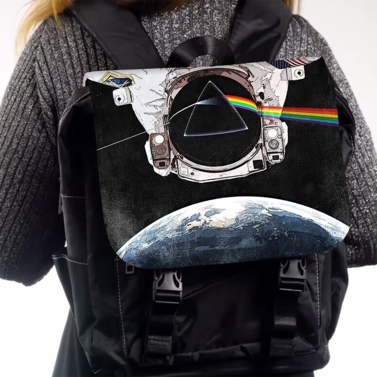 Dark Side Of The Moon Astronaut  Pink Floyd Black Shoulder Backpack