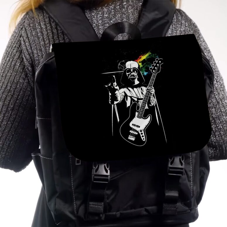Funny Pink Floyd Darth Vader The Dark Side of the Death Star Simple Black Shoulder Backpack Funny Pink Floyd Darth Vader The Dark Side of the Death Star Simple Black Shoulder Backpack
