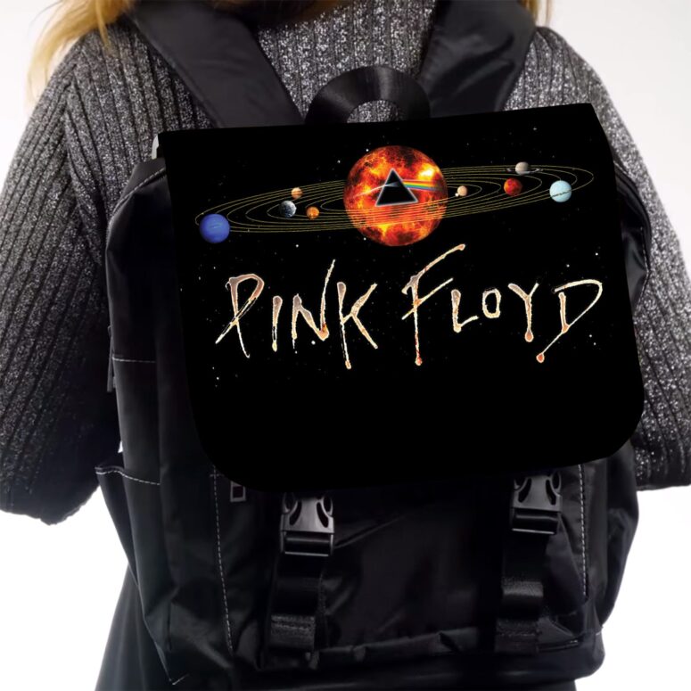 GALAXY Dark Side Of The Moon  Pink Floyd Black Shoulder Backpack