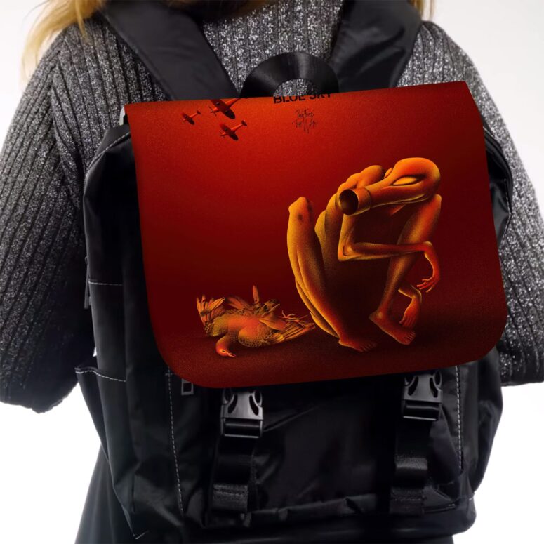 Goodbye Blue Sky Fan Art Pink Floyd Black Shoulder Backpack Goodbye Blue Sky Fan Art Pink Floyd Black Shoulder Backpack