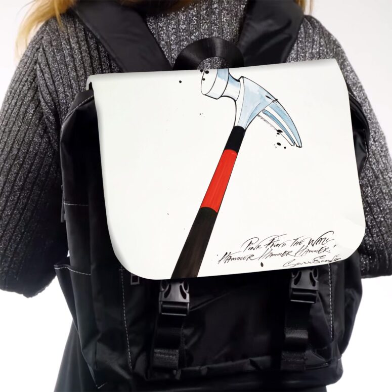 Hammer Hammer Hammer  Pink Floyd Black Shoulder Backpack