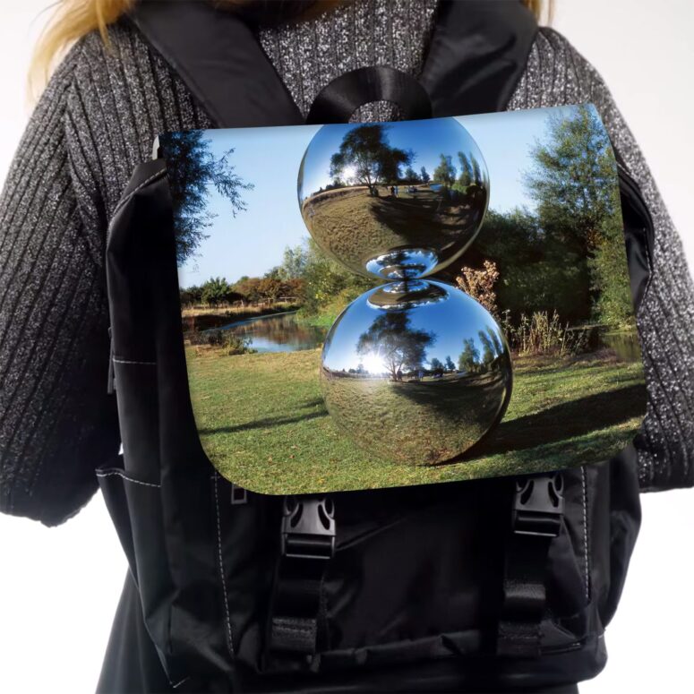 Interstellar Balls 2003  Pink Floyd Black Shoulder Backpack