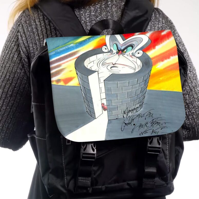 Mother The Wall Analysis  Pink Floyd Black Shoulder Backpack