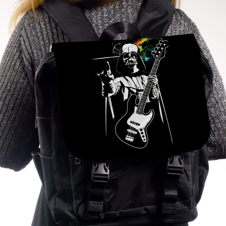 Pink Floyd Darth Vader Dark Side of the Death Star Black Shoulder Backpack