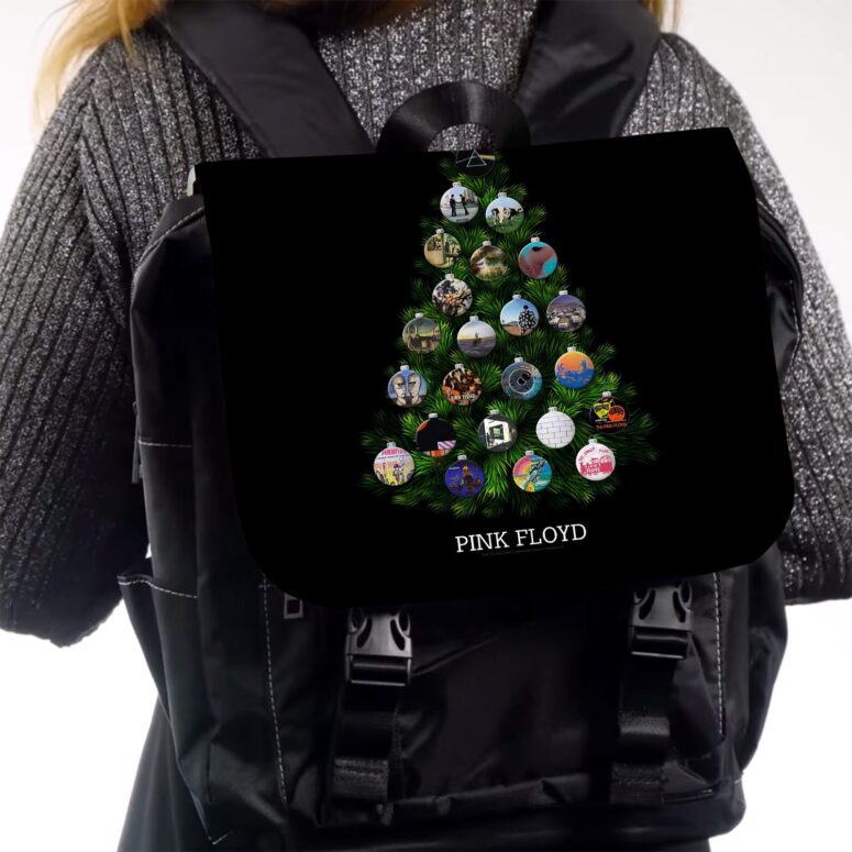 Pink Floyd Holiday Tree Black Shoulder Backpack Pink Floyd Holiday Tree Black Shoulder Backpack