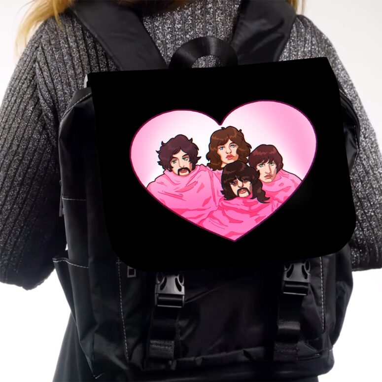 Pink Floyd Oh By The Way Which One is Pink Black Shoulder Backpack Pink Floyd Oh By The Way Which One is Pink Black Shoulder Backpack