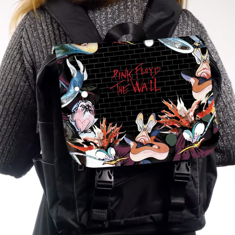 Pink Floyd The Wall Immersion Black Shoulder Backpack Pink Floyd The Wall Immersion Black Shoulder Backpack
