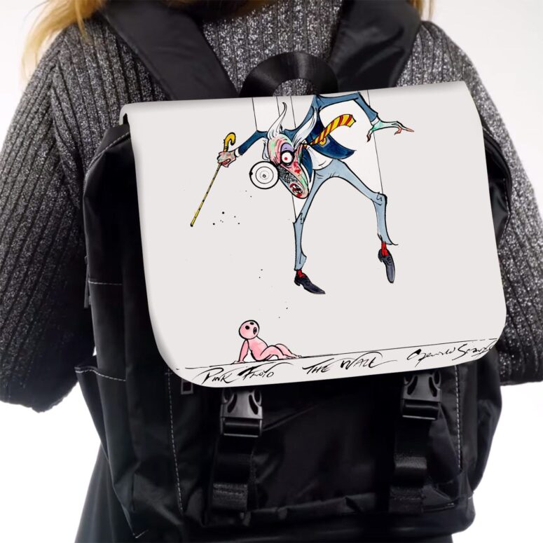 Pink Floyd The Wall The Teacher and Pink Black Shoulder Backpack