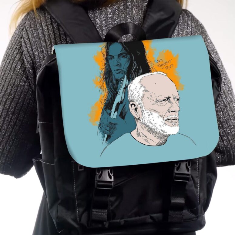 Run Rabbit Run Pokemon Pink Floyd Black Shoulder Backpack Run Rabbit Run Pokemon Pink Floyd Black Shoulder Backpack
