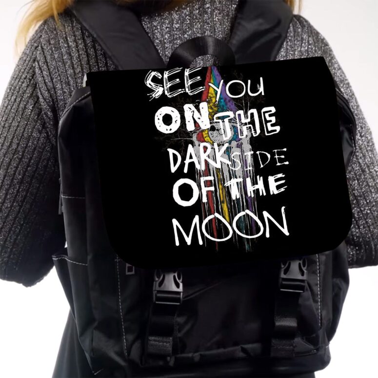 See You On The Dark Side of the moon  Pink Floyd Black Shoulder Backpack