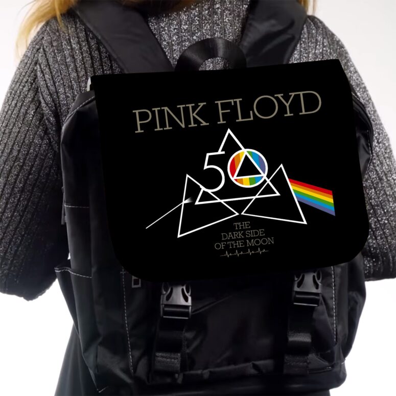 TDSoTM 50th Anniversary Pink Floyd Black Shoulder Backpack TDSoTM 50th Anniversary Pink Floyd Black Shoulder Backpack