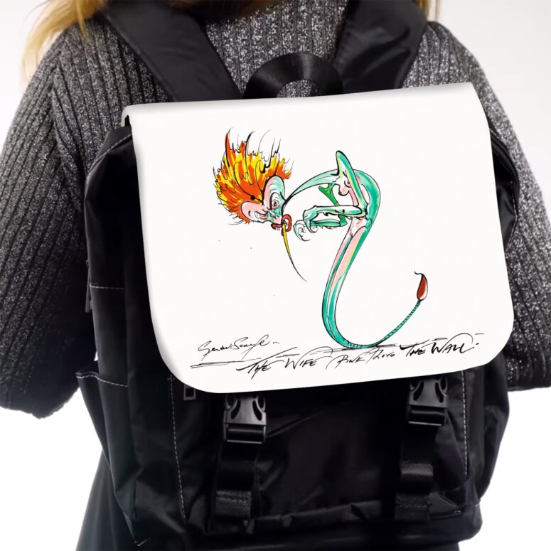 THE WIFE 2 Pink Floyd The Wall Black Shoulder Backpack