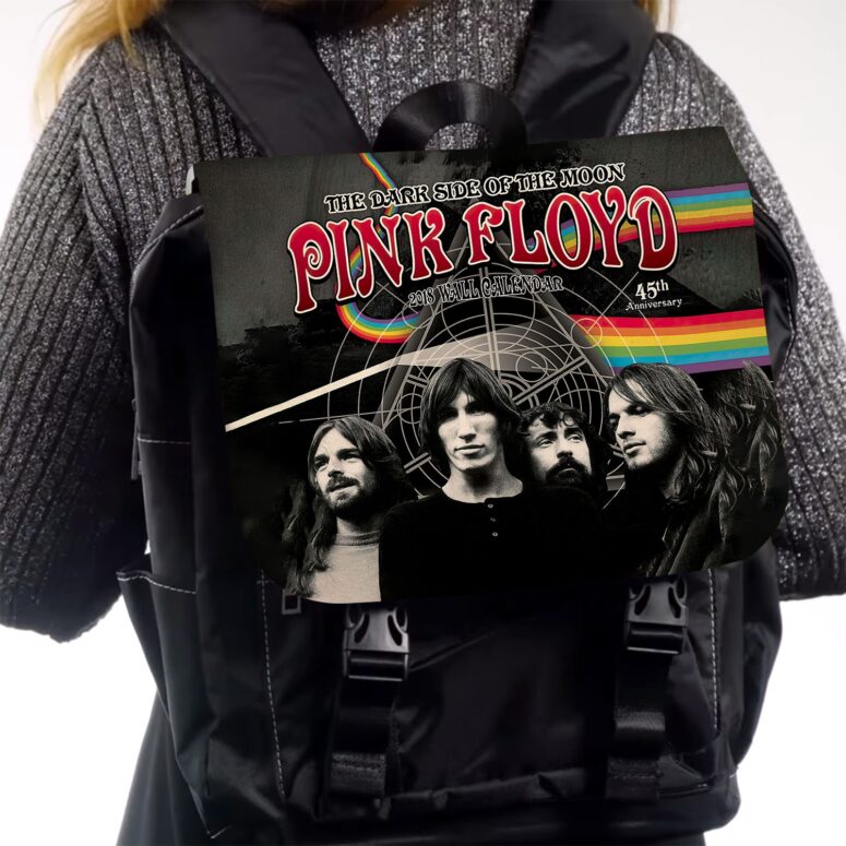 The Dark Side Of The Moon 45th Anniversary  Pink Floyd Black Shoulder Backpack