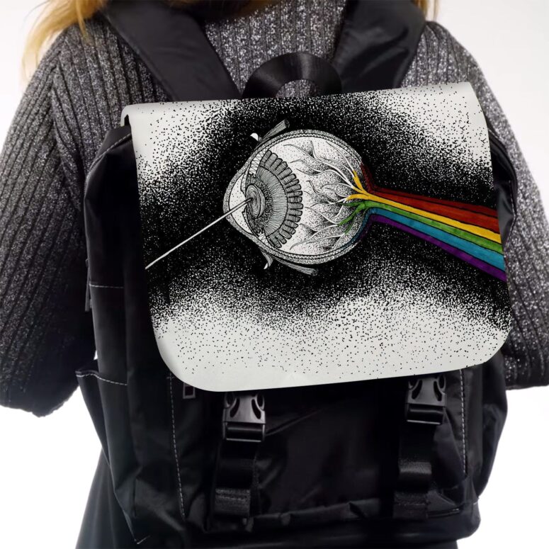 The Dark Side of My Mind  Pink Floyd Black Shoulder Backpack
