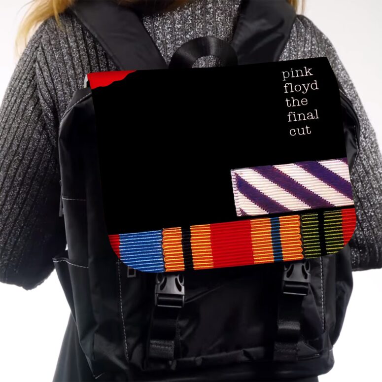 The Final Cut Remastered PF Pink Floyd Black Shoulder Backpack The Final Cut Remastered PF Pink Floyd Black Shoulder Backpack