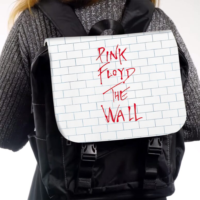 The Wall Album List Art  Pink Floyd Black Shoulder Backpack
