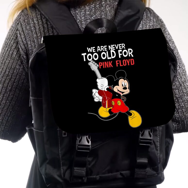 We are never too old for Pink Floyd Black Shoulder Backpack