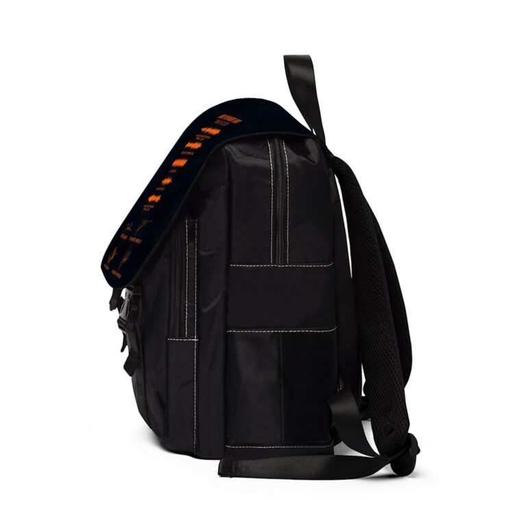 5 Pink Floyd Song Soundwave Black Shoulder Backpack