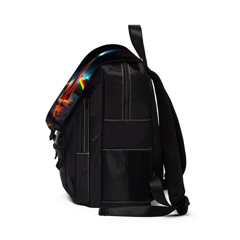 Astronaut Dark Side Of The Moon Pink Floyd Black Shoulder Backpack