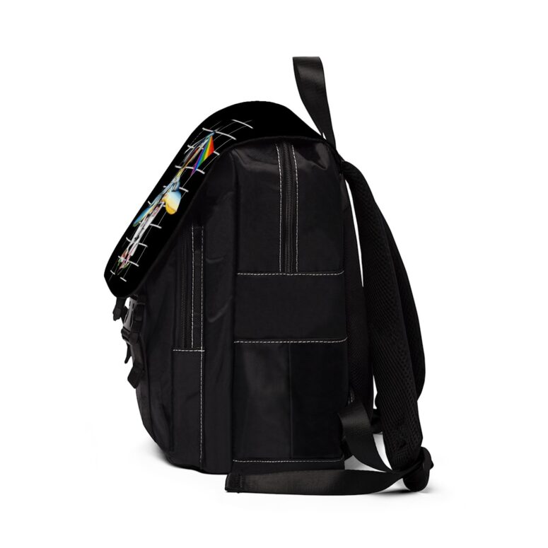 Division Bell Meets The Dark Side Of The Wall Pink Floyd Black Shoulder Backpack Division Bell Meets The Dark Side Of The Wall Pink Floyd Black Shoulder Backpack