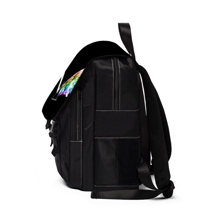 Energy Pink Floyd Rainbow Sparks Triangle Art Black Shoulder Backpack Energy Pink Floyd Rainbow Sparks Triangle Art Black Shoulder Backpack