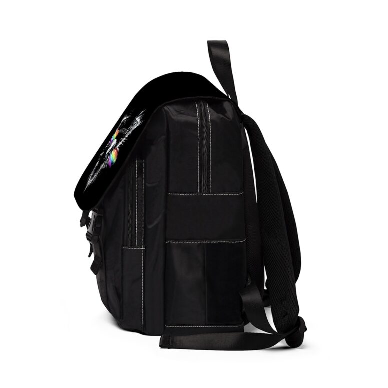 Flare Eyes Pink Floyd Art Simple Black Shoulder Backpack Flare Eyes Pink Floyd Art Simple Black Shoulder Backpack