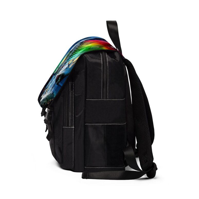 Interestellar Show Pink Floyd Colorful Black Shoulder Backpack