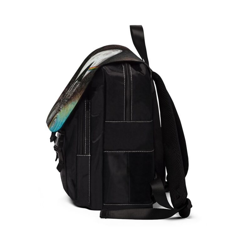 PF dark side of the moon art Pink Floyd Black Shoulder Backpack PF dark side of the moon art Pink Floyd Black Shoulder Backpack