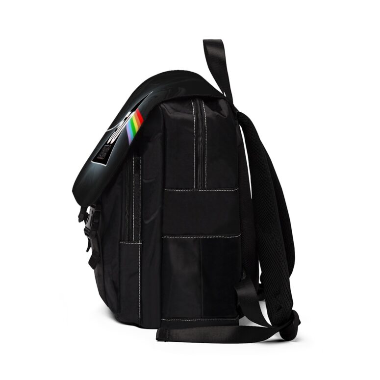 Pink Floyd 50 Years Vintage Pyramid Black Shoulder Backpack Pink Floyd 50 Years Vintage Pyramid Black Shoulder Backpack
