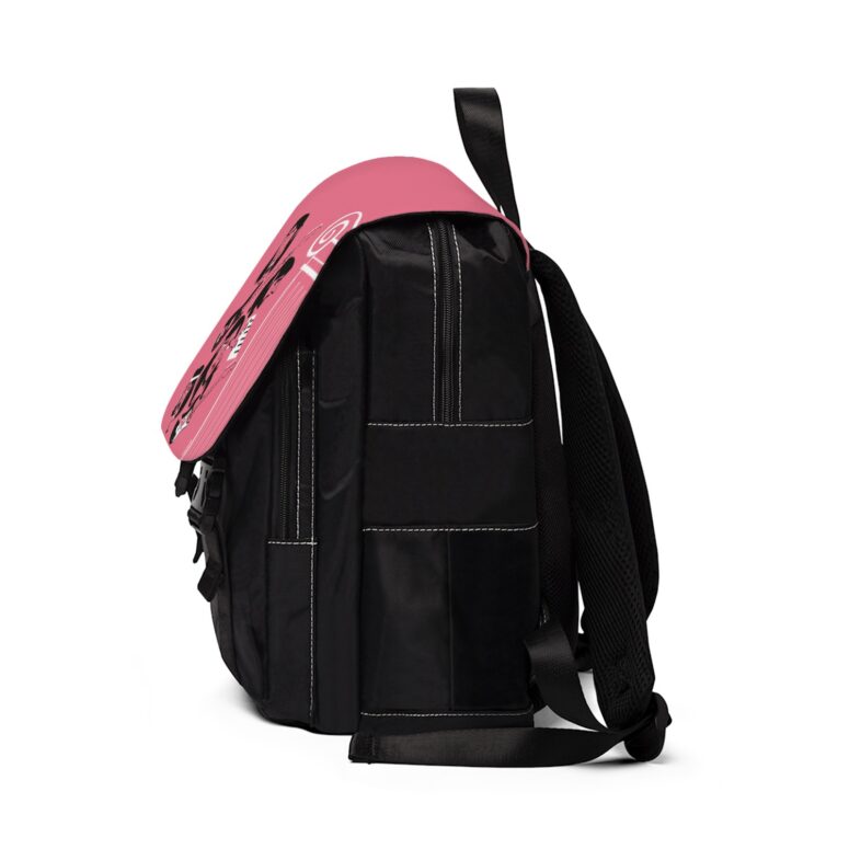 Pink Floyd Cartoon Simple Art Black Shoulder Backpack
