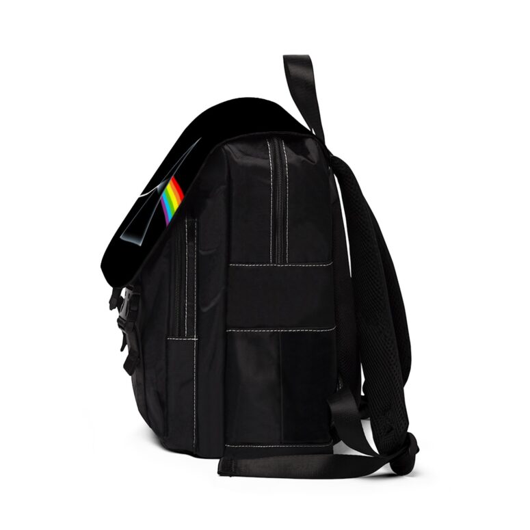 Pink Floyd Pyramid Simple Art Black Shoulder Backpack Pink Floyd Pyramid Simple Art Black Shoulder Backpack