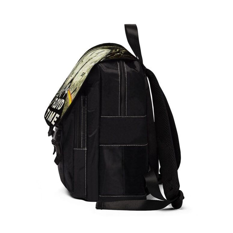Pink Floyd Time Art Black Shoulder Backpack