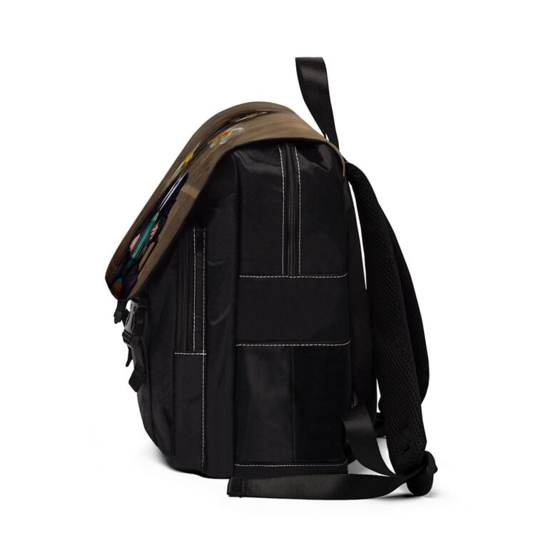 Swimming In A Fish Bowl  Pink Floyd Black Shoulder Backpack