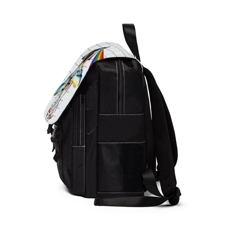 The Division Bell x Dark Side Of The Moon Pink Floyd Black Shoulder Backpack The Division Bell x Dark Side Of The Moon Pink Floyd Black Shoulder Backpack