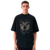 Owl What Do You Want From Me Front Shirt Man Black - OtherBrick