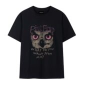 Owl What Do You Want From Me Front Tshirt Black - OtherBrick