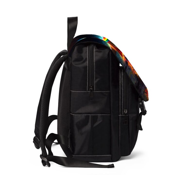 Astronaut Dark Side Of The Moon Pink Floyd Black Shoulder Backpack