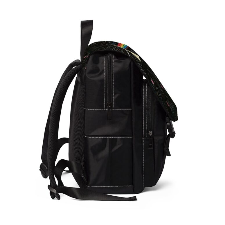 Dark Side Of The Moon Candy  Pink Floyd Black Shoulder Backpack