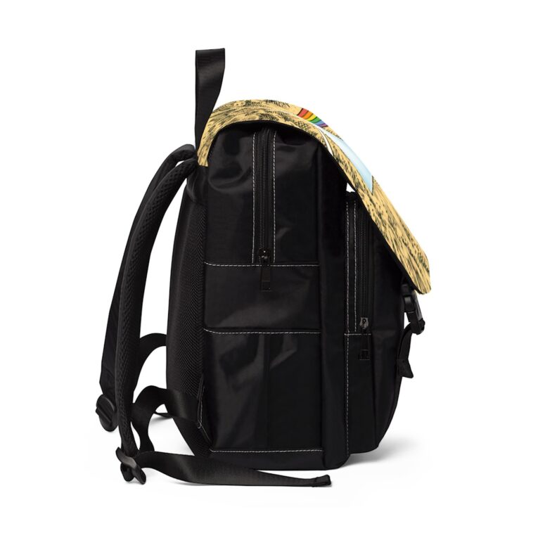 Dark Side Of The Moon Cartoon Style  Pink Floyd Black Shoulder Backpack