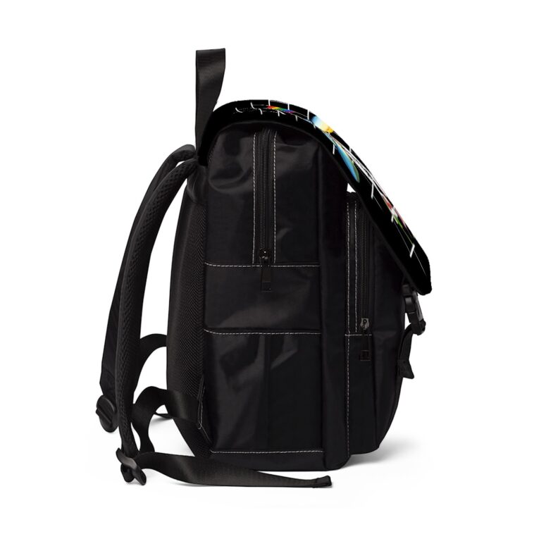 Division Bell Meets The Dark Side Of The Wall Pink Floyd Black Shoulder Backpack Division Bell Meets The Dark Side Of The Wall Pink Floyd Black Shoulder Backpack