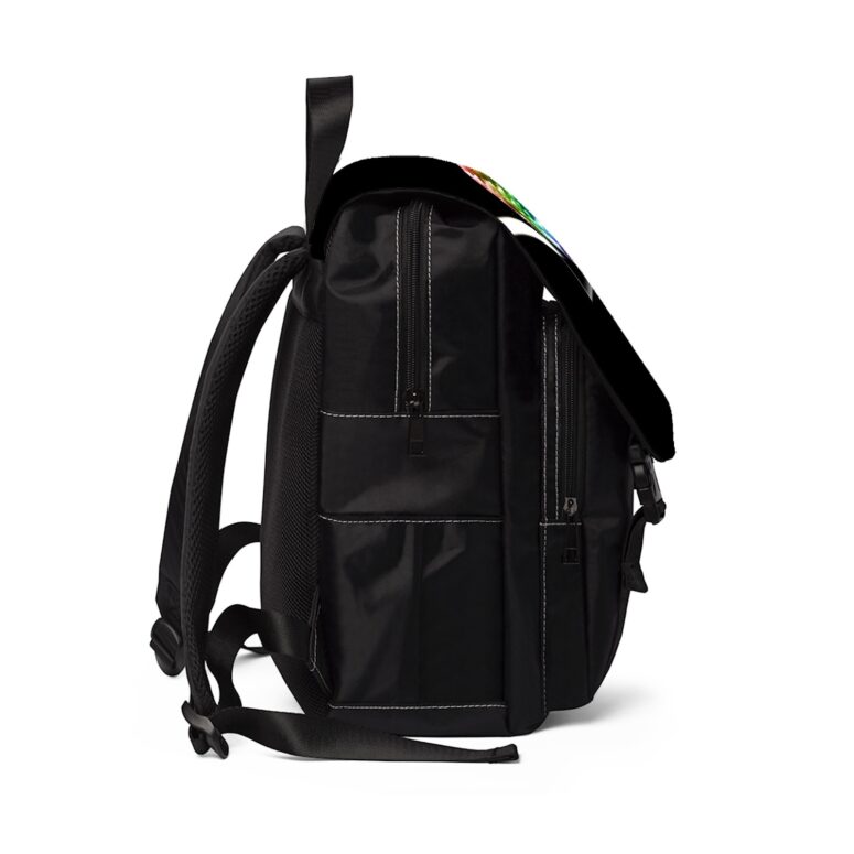 Energy Pink Floyd Rainbow Sparks Triangle Art Black Shoulder Backpack Energy Pink Floyd Rainbow Sparks Triangle Art Black Shoulder Backpack
