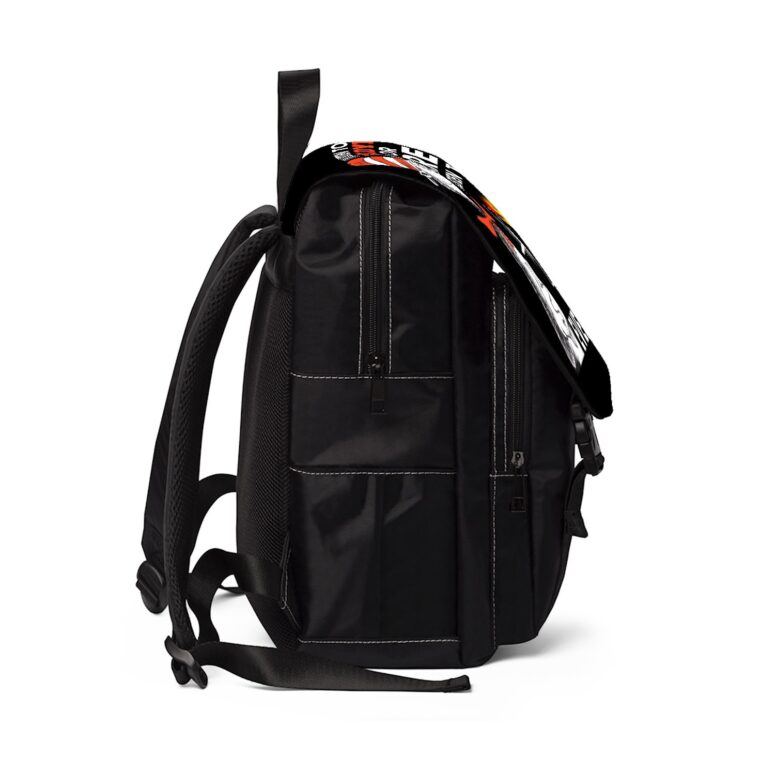 I Will Listen To Pinks Floyd Here or there Black Shoulder Backpack