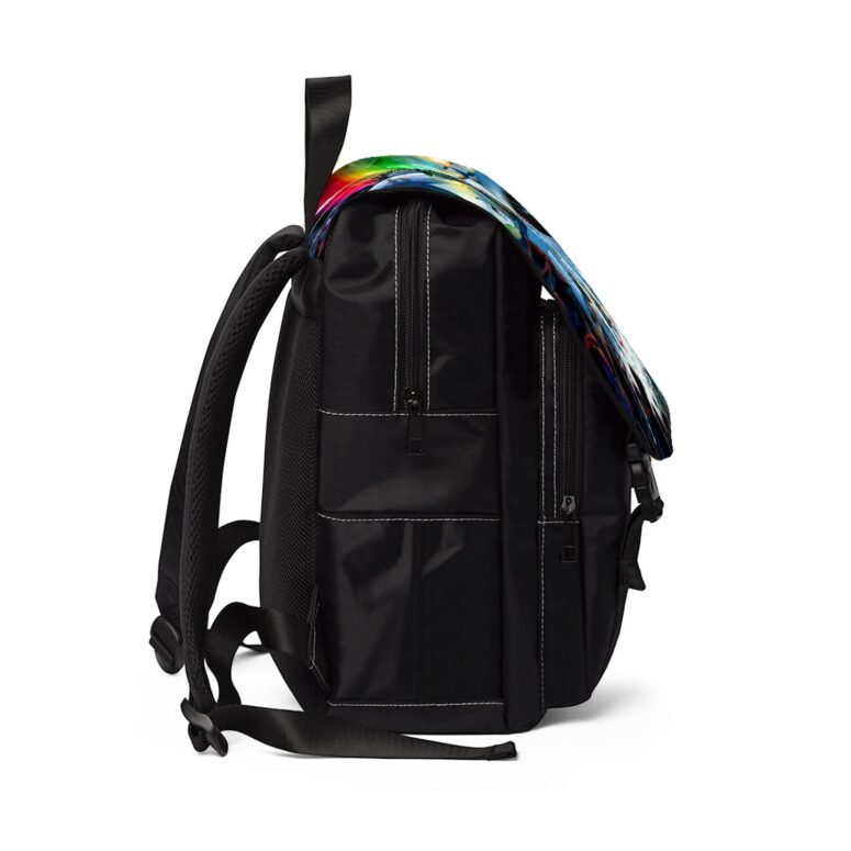 Interestellar Show Pink Floyd Colorful Black Shoulder Backpack
