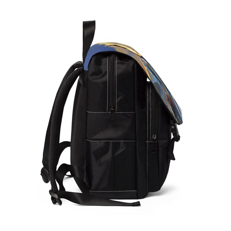 PF Rocker Roger Waters Album Cover Painting Pink Floyd Black Shoulder Backpack PF Rocker Roger Waters Album Cover Painting Pink Floyd Black Shoulder Backpack