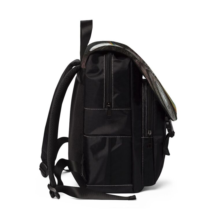 PF dark side of the moon art Pink Floyd Black Shoulder Backpack PF dark side of the moon art Pink Floyd Black Shoulder Backpack