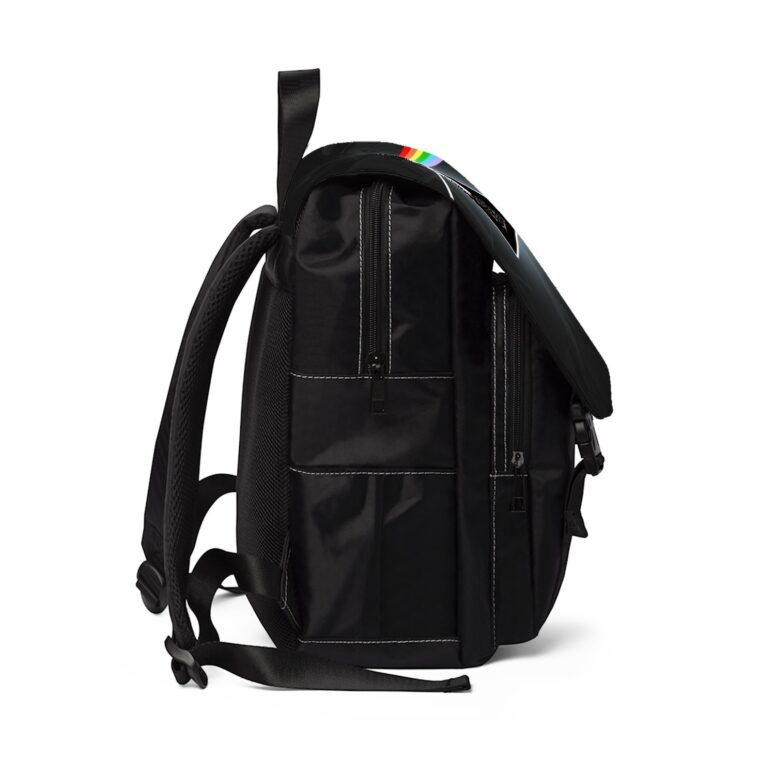 Pink Floyd 50 Years Vintage Pyramid Black Shoulder Backpack Pink Floyd 50 Years Vintage Pyramid Black Shoulder Backpack